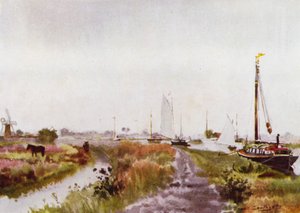 Norfolk Broads: Below Potter Heigham by Frank Southgate