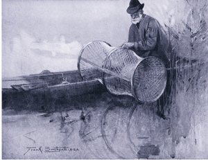 Setting the bow net by Frank Southgate