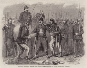 Searching Neapolitan Prisoners at St Angelo by Frank Vizetelly