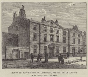 House in Rodney-Street, Liverpool, Where Mr. Gladstone Was Born, 29 December 1809 by Frank Watkins