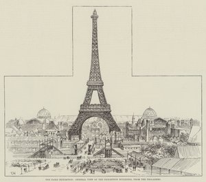The Paris Exhibition, General View of the Exhibition Buildings, from the Trocadero by Frank Watkins