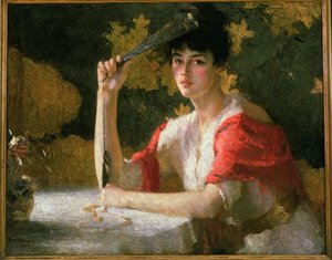 Red and Gold by Frank Weston Benson
