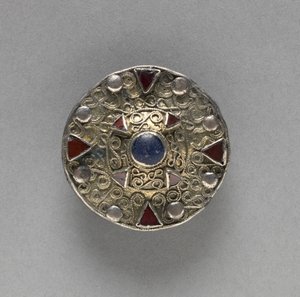 Filigree Disk Brooch with Central Boss, late 600s by Frankish School