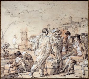 Negotiants on the Docks of the Port of Marseille