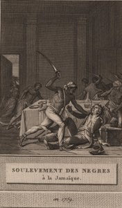 Uprising of the Black Slaves in Jamaica in 1760