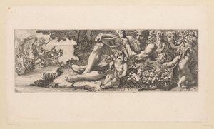 Triumph of Galatea with Hercules and Allegorical Figures on the Shore (Mythological Figures by the Water) by François Bignon (attributed to)