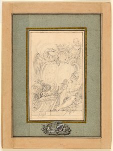 Armorial Bookplate for Crozat, Baron de Thiers
