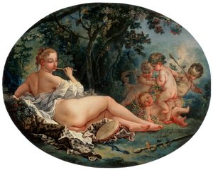 Bacchante Playing a Reed-Pipe