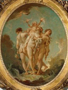 The Three Graces with Cupid