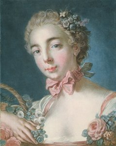 Head of Flora, Engraved by Louis-Marin Bonnet, 1769 by François Boucher