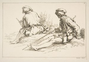 Sheet of Sketches, 1753 by François Boucher