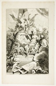 The Graces on the Tomb of Watteau by François Boucher