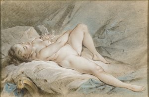 Venus Playing with Two Doves