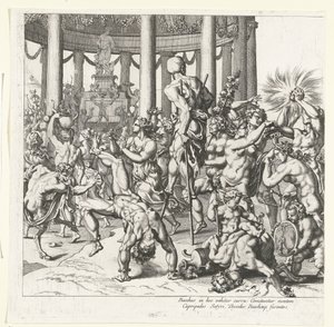 Triumph of Bacchus, Left Half by François Chauveau (attributed to)