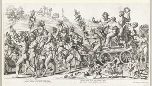 Triumph of Bacchus, Right Half by François Chauveau (attributed to)