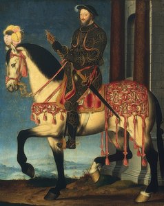 Equestrian Portrait of Francis I, King of France. c. 1540