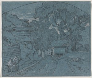 Landscape with Two Monks