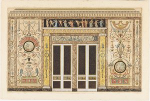 Design for a Wall Elevation in a Music Room by Francois Joseph Belanger