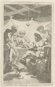 Jupiter and Mercury with Philemon and Baucis by François Joseph Lonsing
