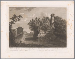 View of the Tombs of Horatii and Curiatii (Albano) by François Morel