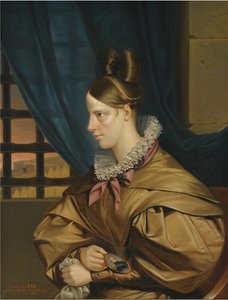 Duchesse de Berry imprisoned in the Chateau of Blaye, End 1830s