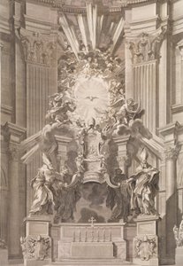 Cathedram S. Petri in interiore templi fronte...Plate 41 from the Album 