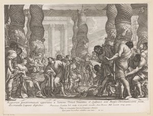 Samson Led to a Pillar in the Temple of Dagon by François Tortebat