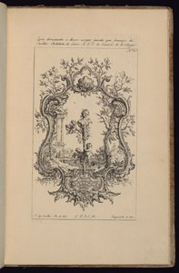 Cartouche with Female Bust, Livre d’ornements (Book of Ornaments)