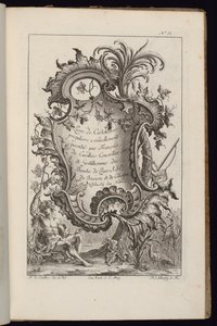 Cartouche with Palm Tree, Book of Irregular Cartouches
