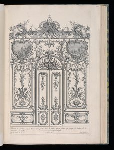 Wall with Double Door, Livre de Lambris (Book of Wainscoting)