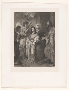 Mary as a Young Woman, Adorned by Angels in the Presence of Joachim and Anna by François de Meersman