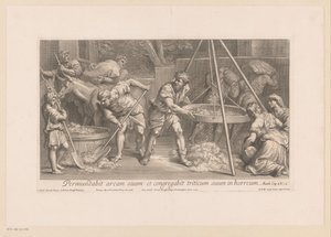 Workers Processing Grain by François de Poilly (II)