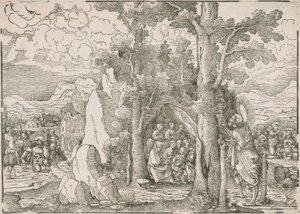 Landscape with Scenes from the Life of Saint John the Baptist by Frans Crabbe van Espleghem