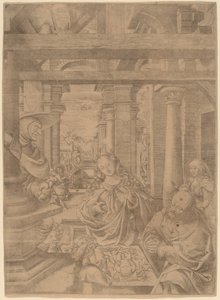 The Adoration of the Shepherds by Frans Crabbe van Espleghem