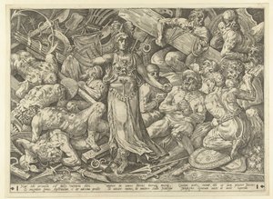 Victoria Surrounded by Prisoners and Trophies by Frans Floris (I)