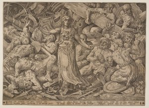 Victoria Surrounded by Prisoners and Trophies of War by Frans Floris I