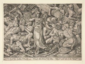 Victoria Surrounded by Prisoners and Trophies by Frans Floris the Elder