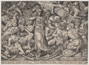 Victory Surrounded by Prisoners and Trophies by Frans Floris the Elder