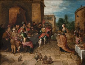 The Banquet of Herod. Salome Presents the Head of John the Baptist