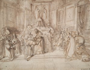 Knighting of a Young Man