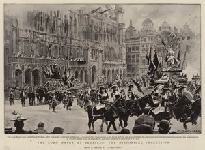 The Lord Mayor at Brussels, the Historical Procession by Frans Gaillard