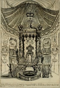 Design for Funeral for Claudia Felicitas of Austria by Frans Geffels