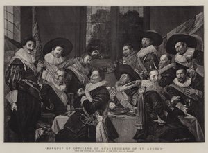 Banquet of Officers of Arquebusiers of St Andrew by Frans Hals