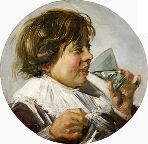 Bust of a Laughing Boy with Wine Glass