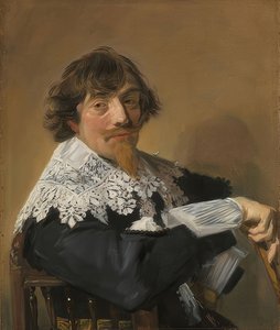 Portrait of a Man. Circa 1635 by Frans Hals