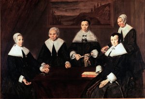 The Regents of the Hospice of the Elders of Haarlem. Painting by Frans Hals 1664. Haarlem, Frans Hals Museum Holland