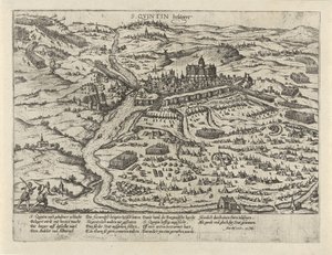 Siege of Saint-Quentin, 1557 (series title) by Frans Hogenberg