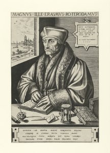 Portrait of Desiderius Erasmus by Frans Huys