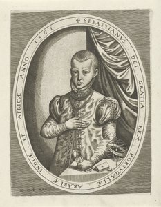 Portrait of Sebastian I of Portugal (Portraits of Kings, Queens, Princes, and Princesses series) by Frans Huys