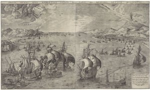 Sea Battle in the Strait of Messina by Frans Huys
